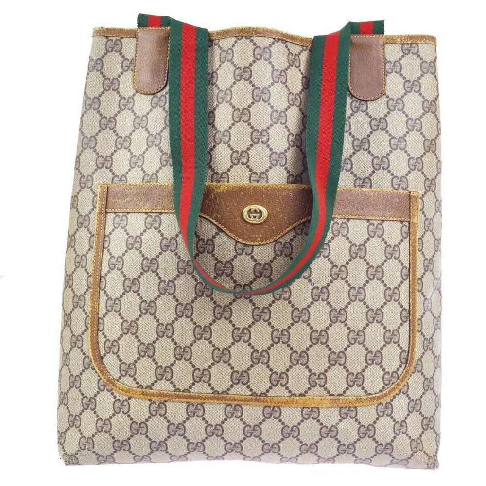 Auth Gucci Gg Pattern Sherry Shoulder #37003G23B - Picture 1 of 11